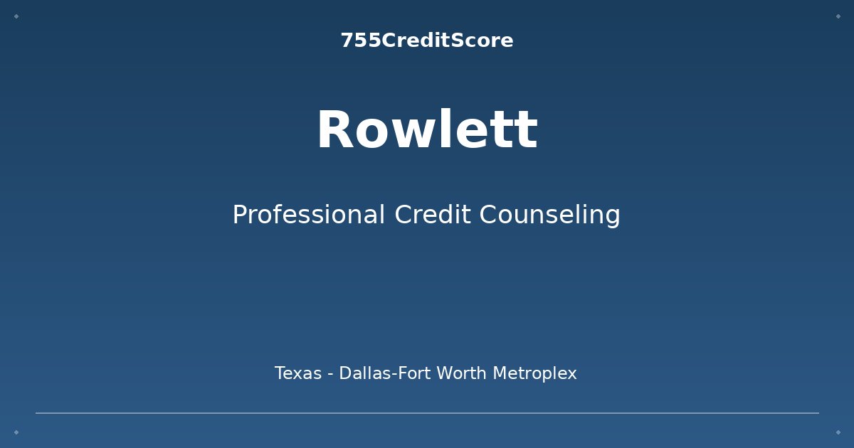 Credit Counseling in Katy Texas - 755CreditScore Professional Services