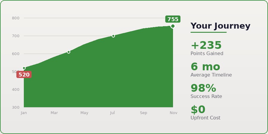 Credit Score Growth Chart